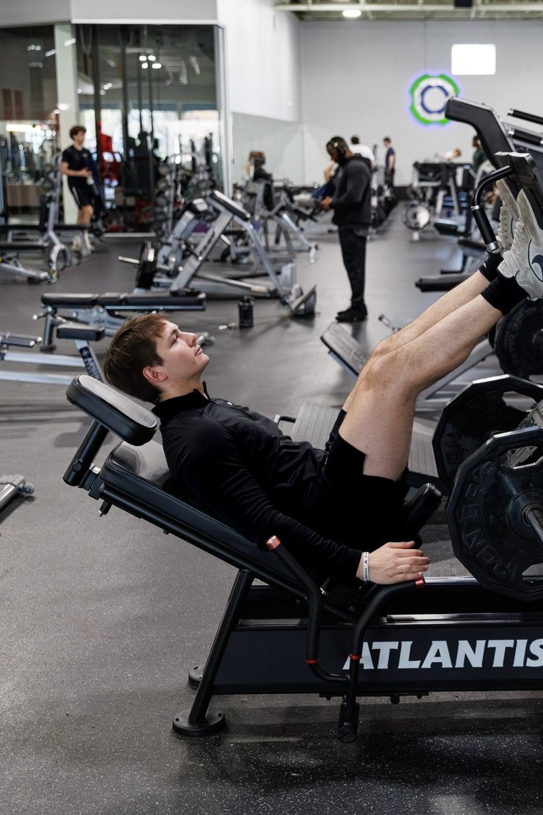 Catalyst Fitness member training for muscle growth