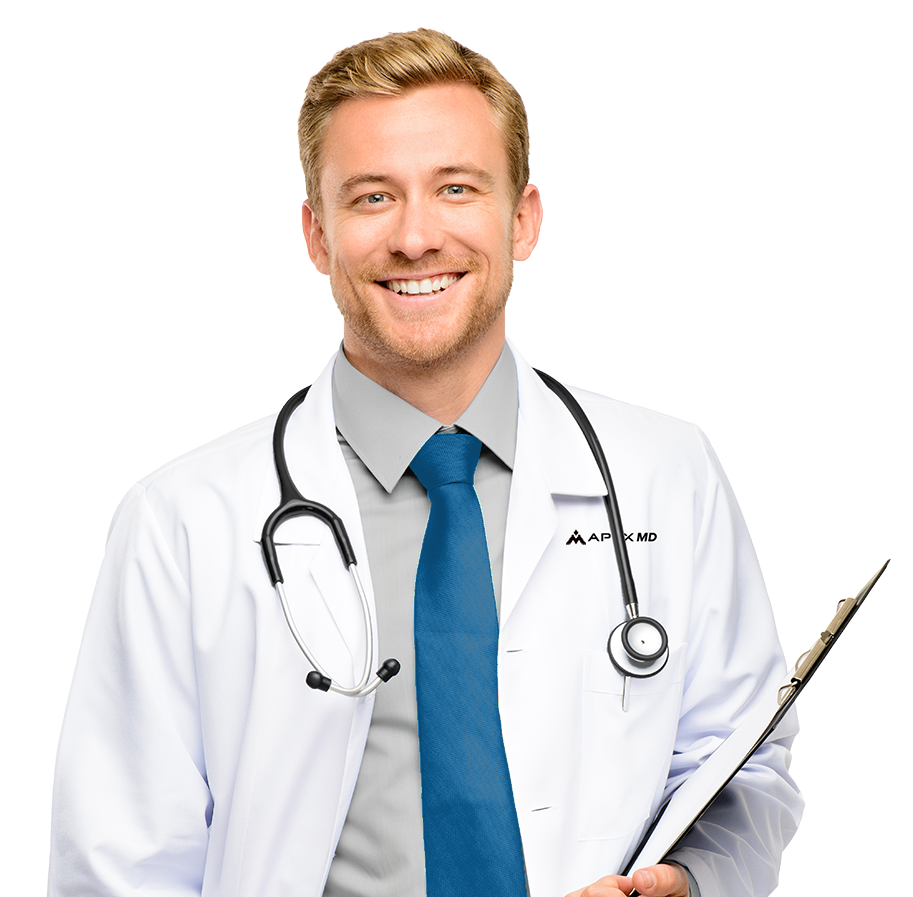 Apex MD clinician with chart