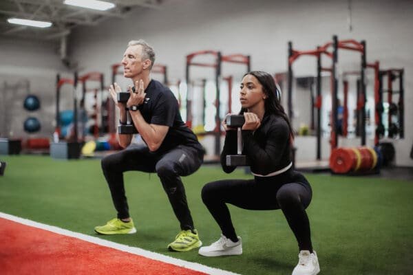 Member dashboard: body composition, strength, recovery, performance and biomarker trends